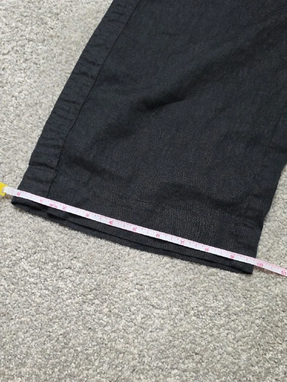 Quince Black Linen Wide-Leg Pants